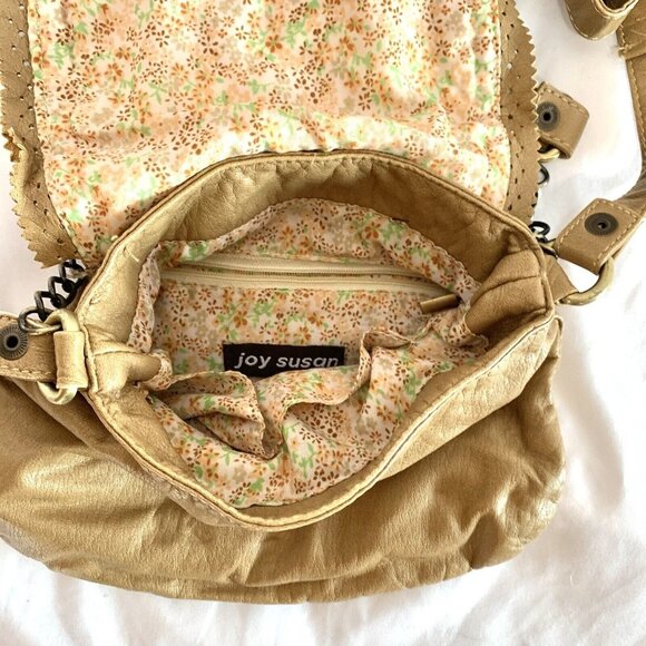 JOY Susan Shoulder Bag Crossbody Purse 2 In 1 - Vegan Faux Leather Handbag VTG - Picture 7 of 16